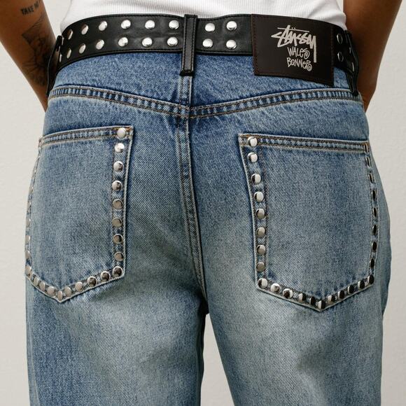 🖤 Stussy x Wales Bonner Studded Denim Jeans Men 36 - Picture 3 of 6